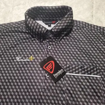 Founders M 블랙 피케 셔츠 골프