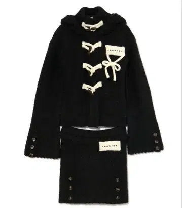 andmary 케이블 니트 재킷 세트업