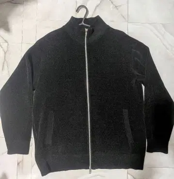 GLOSTER 몰 W 페이스 집업 드라이버즈 니트