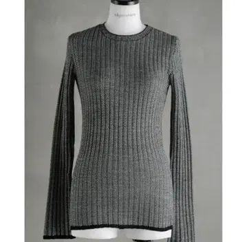 나곤스탠스 헤링본 리브 니트