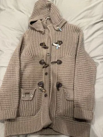 Bark 베이지 더플 코트