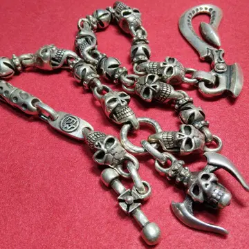 [ 초와이드 ] 지갑 체인 실버 925