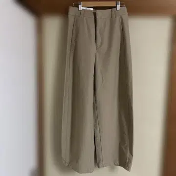 UNIQLO 유니클로 미사용 저지 배럴 레그 팬츠 베이지 M