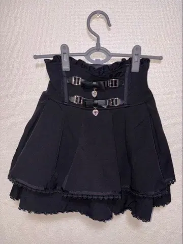 LIZ LISA 블랙 플레어 스커트