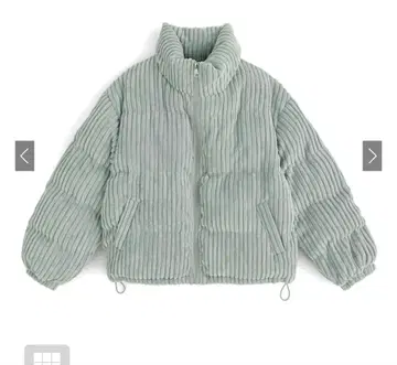 GRL 코듀로이 다운 자켓 그린