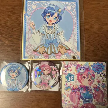 프리파라 캐릭터 복권 WEB 도로시 레오나 캔뱃지 미니 색지 코스터