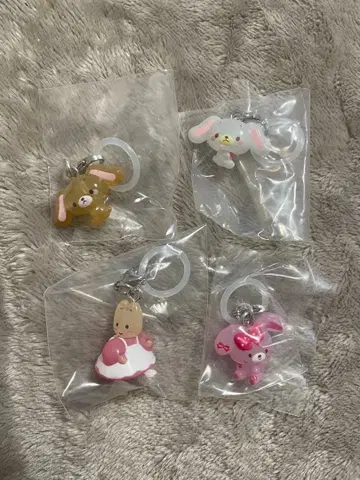 느긋한 메지루시 액세서리 마롱 크림 시로 우사 본봉 리본 쿠로 우사