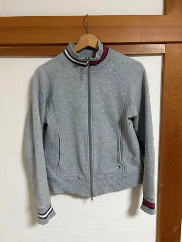 타미 힐피거 그레이 집업 후드티 더블 지퍼