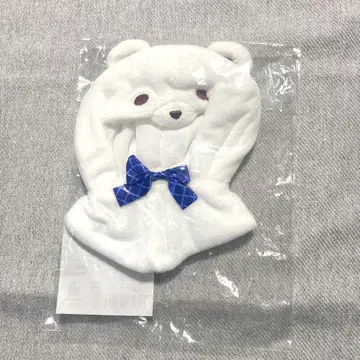 문호 스트레이독스 곰 하양 제비뽑기당 옷 갈아입기 봉제 인형 복권 판초