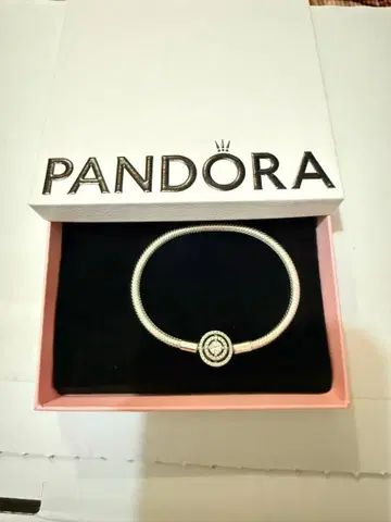 PandoraMoments Halo Snake Chain Bracelet