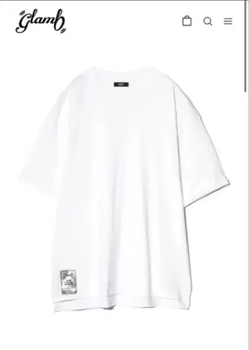 glamb 화이트 오버 사이즈 T셔츠