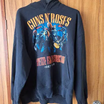 H&M 건즈 앤 로지즈 Guns N' Roses 맨투맨 후드티
