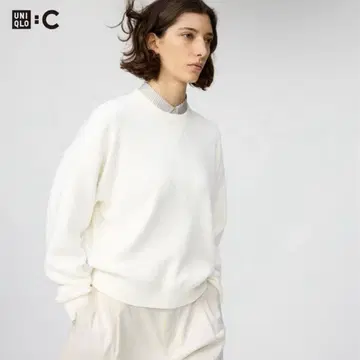 UNIQLO C 스무스 코튼 크루넥 스웨터 S