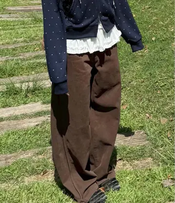 sona 한국 팬츠 바지 핀턱 와이드 팬츠