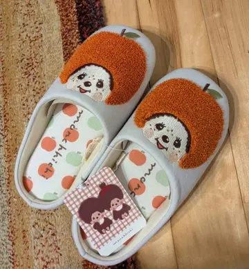 몬치치 룸슈즈 슬리퍼 사과 애플 23~25cm