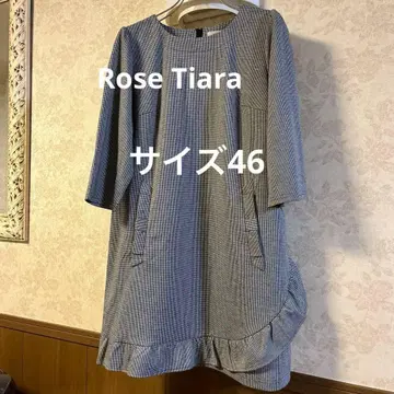 새상품급 빅 사이즈 46 로즈 티아라 루즈핏 튜닉 원피스