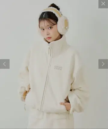 CHICO CHICO 플리스 자켓 크림