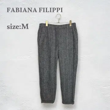 파비아나 필리피 크롭 팬츠 슬랙스 알파카 혼방 이탈리아제 M