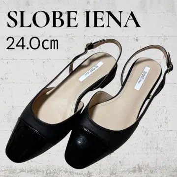 [ 새상품급 ] SLOBE IENA 블랙 샌들 24.0cm