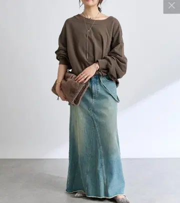 새상품 리브 드와 [MONN.:.(몽)] 루즈 데님 스커트