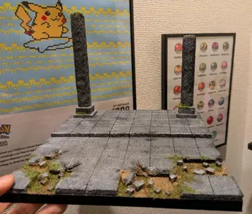 디오라마 베이스 폐허 유적 피규아트 드래곤 퀘스트 가샤폰 퀘스트 344