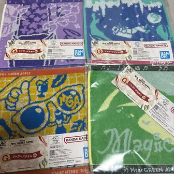 Mrs. GREEN APPLE 제일복권 자카드 타월 4장