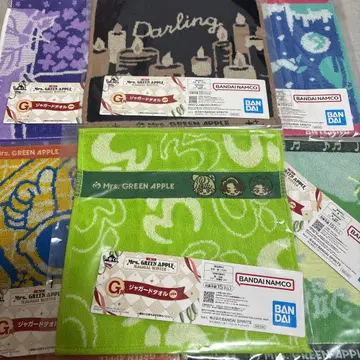 Mrs. GREEN APPLE 제일복권 자카드 타월 6개