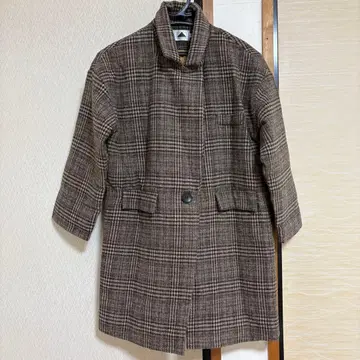 ABITOKYO 체스터 코트 체크 무늬