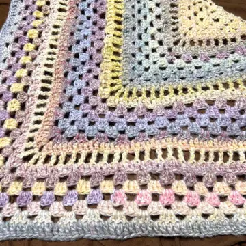 삼각형 숄 핸드메이드 손뜨개질 캔디팝