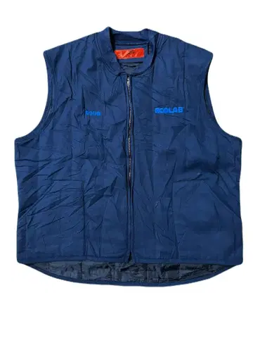 구제 의류 RED KAP 자수 워크 베스트 XXL 네이비4 빈티지