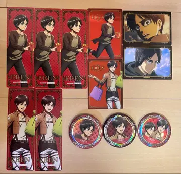 진격의 거인 엘렌 캔 배지 오로라 아트 컬렉션 구매 혜택 책갈피