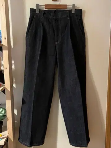 monkey time 원플리츠 스트레이트 데님