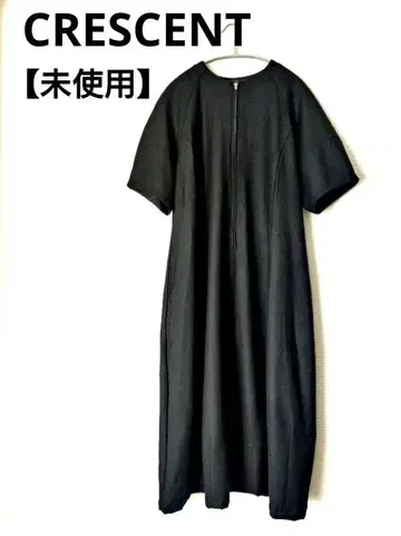 [ 미사용 ] CRESCENT 클레센트 울 혼방 롱 원피스 블랙 M