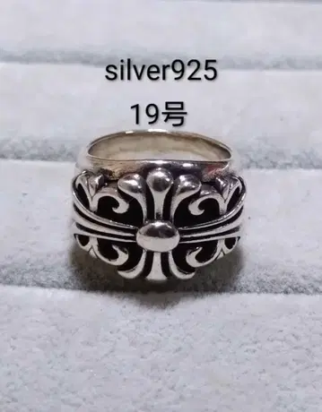 SterlingSilver 크로스 플라워 반지 중후 19호