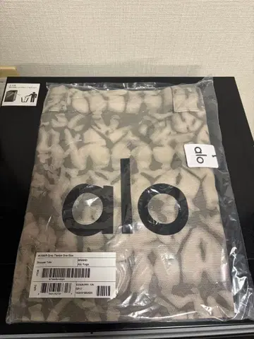 Alo Yoga 그레이 타이다이 쇼핑 토트백