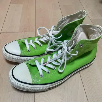 컨버스 하이컷 스니커즈 그린 오라리