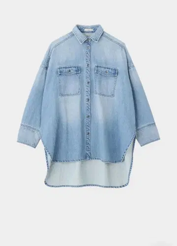 미사용 새상품! LE PHIL 워시드 데님 셔츠 A