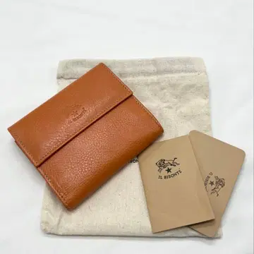 [ 미사용 새상품 ] 일비종떼 접이식 지갑 캐러멜 브라운 ( 야키누메 )