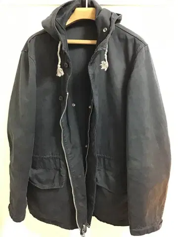 구제 의류 상세 불명 모즈 밀리터리 마운틴 블루종 후드 부착