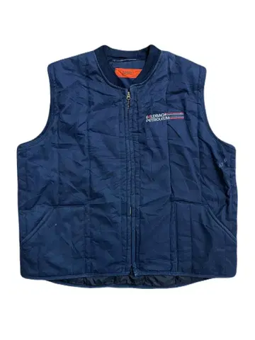 구제 의류 CiNTAS 자수 충전솜 워크 베스트 XXL 네이비 1 빈티지