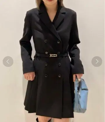 SNIDEL 자켓 미니 원피스 1 BLK