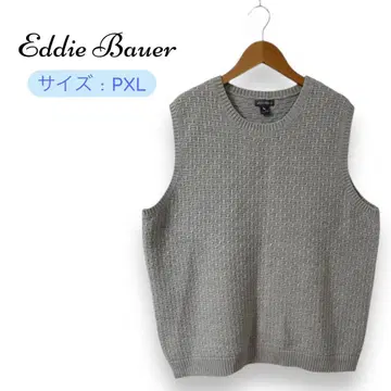 Eddie Bauer 니트 베스트 그레이 사이즈 PXL 울 혼방