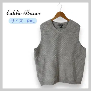 Eddie Bauer 니트 베스트 그레이 사이즈 PXL 울 혼방