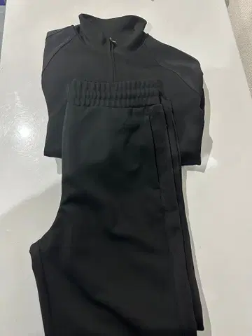 캘빈 클라인 블랙 스웨트 팬츠 자켓 세트 M