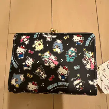 헬로키티 지갑 컴팩트 블랙 아베일