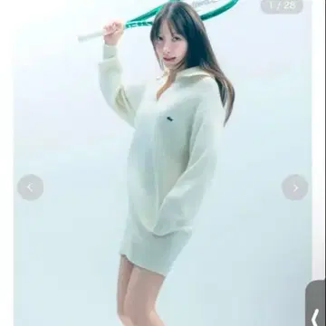 SNIDEL 라코스테 니트 원피스