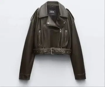 ZARA 라이더 가죽 자켓 M