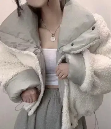 블루종 아우터 리버서블 보아 블루종 여성용 한국