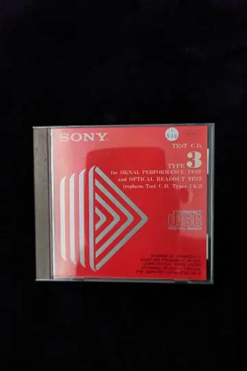 SONY TEST CD TYPE 3