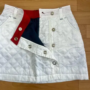 VIVA HEART 퀼팅 스커트 화이트